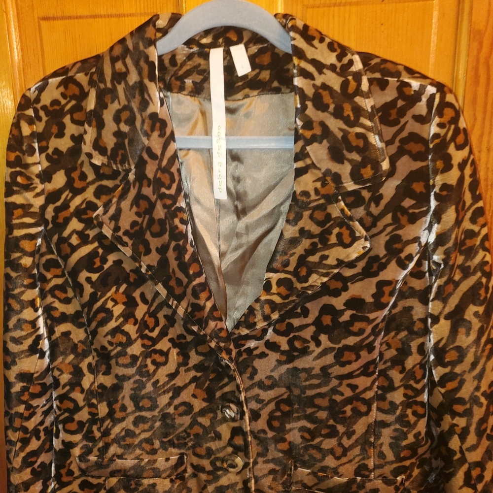Leopard Print Blazer